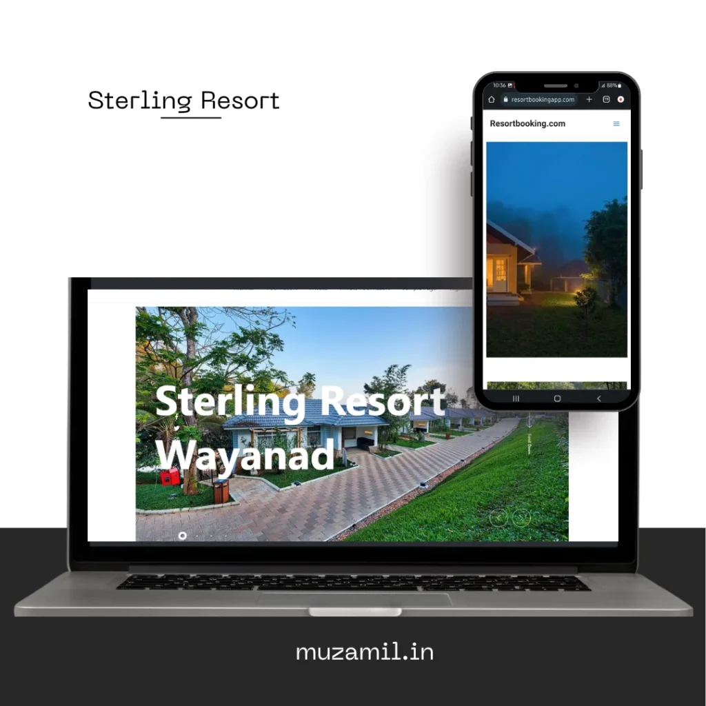 sterling resort wayanad | website designing